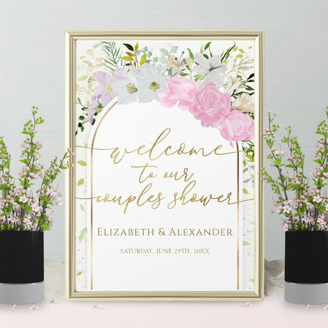 Frühlingssaison Dusche Begrüßungszeichen Wildblume Poster (Von Creator hochgeladen)