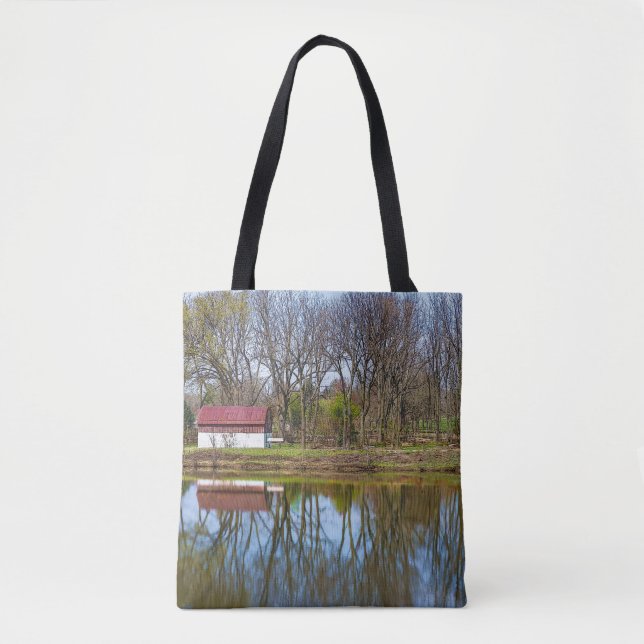 Frühlingssaison Reflektionen painterly Tasche (Vorderseite)