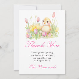 Frühlingsschnitzel-Osterbrunch Dankeskarte
