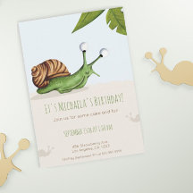 Frühlingsschwanz Schnecke Kinder Natur Geburtstag