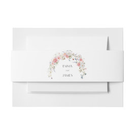 Frühlingssehen Wildblumen Arch Pink White Wedding Einladungsbanderole