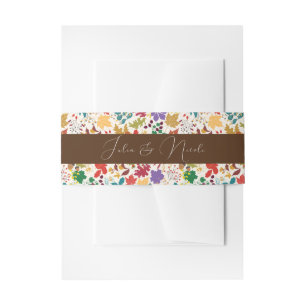Frühlingssommer Lila Meadow Blume Hochzeit Einladungsbanderole