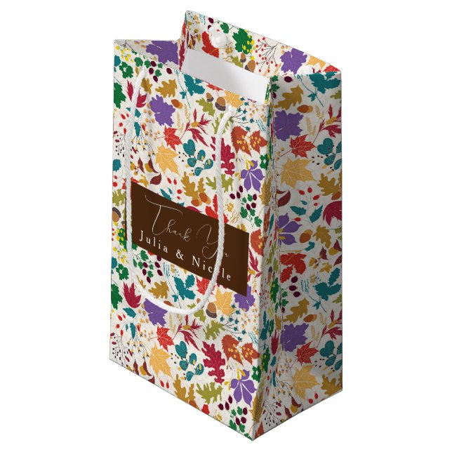 Frühlingssommer Lila Meadow Blume Hochzeit Kleine Geschenktüte (Vorderseite Schrägansicht)