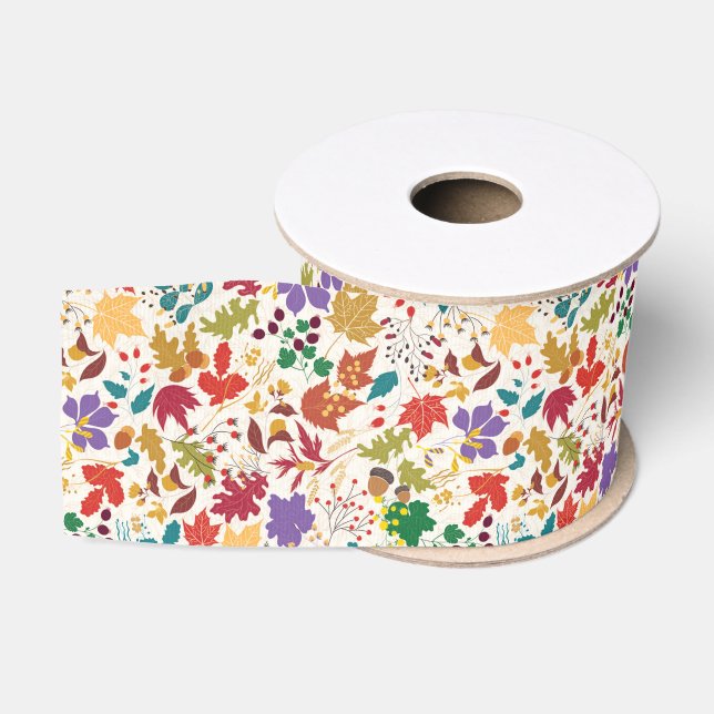 Frühlingssommer Lila Meadow Blume Hochzeit Ripsband (Spule)