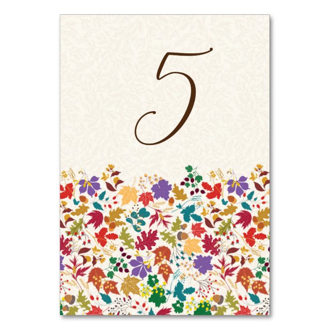 Frühlingssommer Lila Meadow Blume Hochzeit Tischnummer (Vorderseite)
