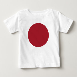 Frühlingssommerfarbe Feuriger Red Teddy Bär Baby T-shirt