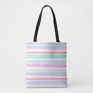 Frühlingssommerfarben in Streifen Tasche