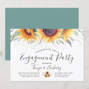 Frühlingssonne blühen Engagement Einladung