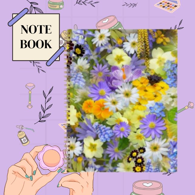 Frühlingssonne Blume Blumenblossom Spirale Notizbuch (Von Creator hochgeladen)