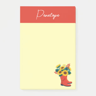 Frühlingssonne und Regenschüsse Post-it Klebezettel