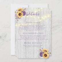 Frühlingssonnenblume Lila Peony Wedding Details