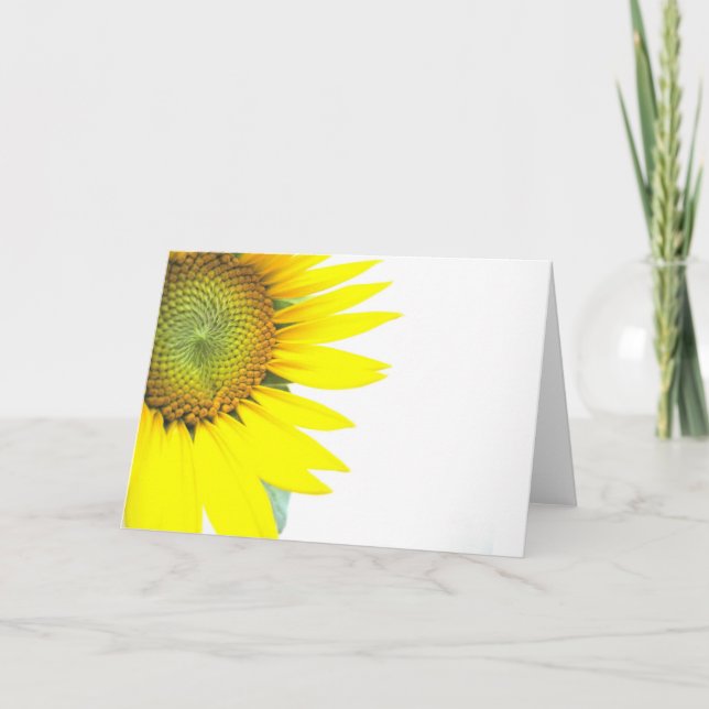 Frühlingssonnenblumen Karte (Vorderseite)