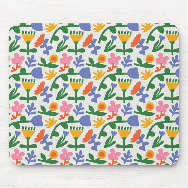 Frühlingsspass floral mousepad (Vorne)