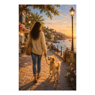 Frühlingsspaziergang mit meiner besten Freundin Fotodruck