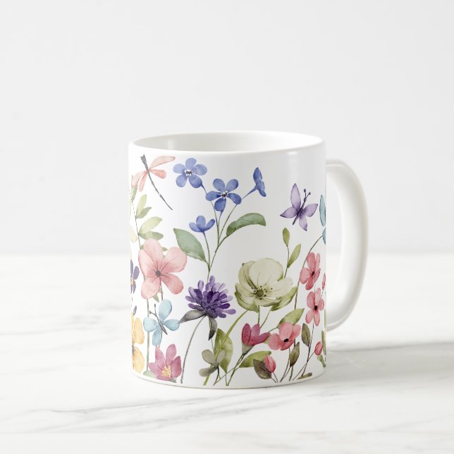 Frühlingsstimmung in der Blume Kaffeetasse (VorderseiteRechts)