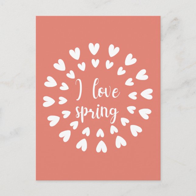 Frühlingsstimmung, Liebe Postkarte (Vorderseite)