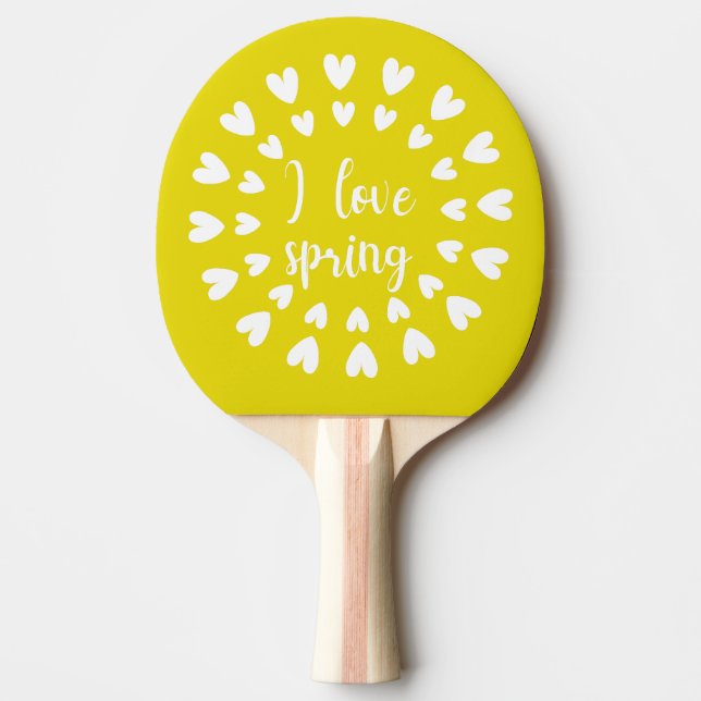 Frühlingsstimmung, Liebe Tischtennis Schläger (Vorderseite)