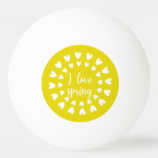 Frühlingsstimmung, Liebe Tischtennisball (Vorderseite)