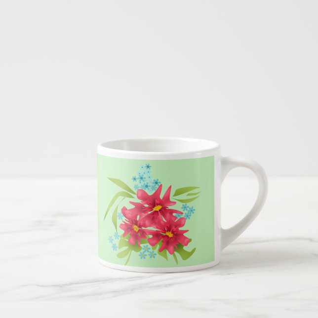 Frühlingsstrauß Espressotasse (Rechts)