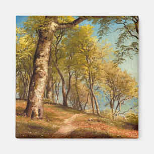 Frühlingstag im Wald von Peder Mork Monsted Magnet