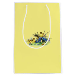 Frühlingsticks & Bunny Easter Geschenktasche Mittlere Geschenktüte