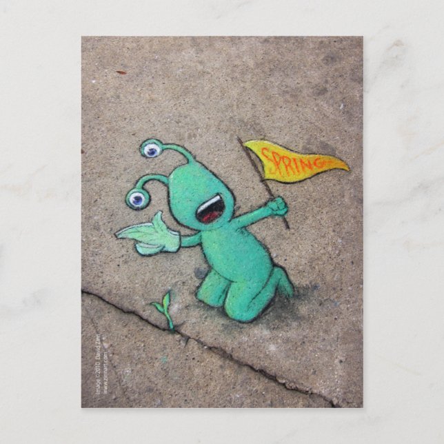 Frühlingstraining Postkarte (Vorderseite)