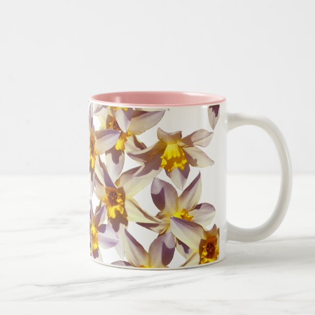 Frühlingstriche Blumenkohl-Foto Tasse (Rechts)