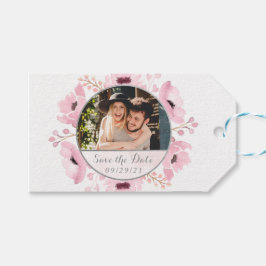 Frühlingstriche Wasserfarben Save the Date Geschenkanhänger