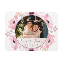 Frühlingstriche Wasserfarben Save the Date Magnet