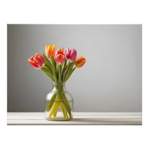 Frühlingstulis für den Valentinstag Fotodruck
