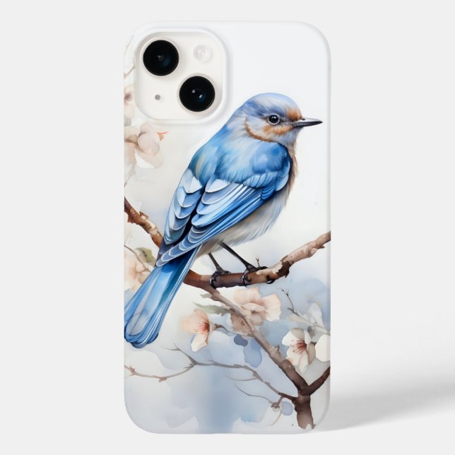 Frühlingsvogel im blühenden Baum Case-Mate iPhone 14 Hülle (Rückseite)
