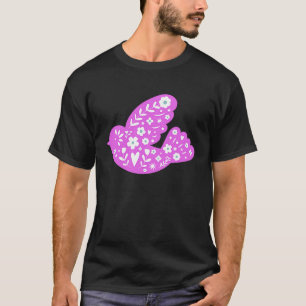 Frühlingsvogel Volkskunst Taube Frieden Symbol Hip T-Shirt