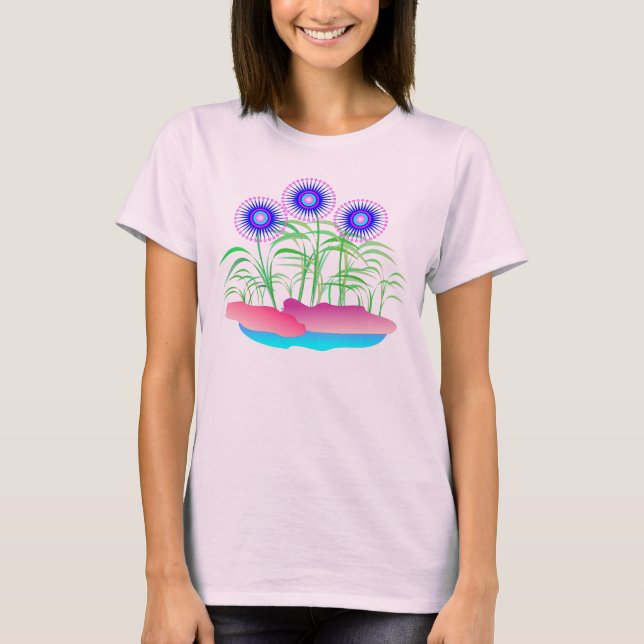 FrühlingswaldBlumen T-Shirt (Vorderseite)