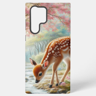Frühlingswälder mit Ente und Fawn/Reh Samsung Galaxy Hülle
