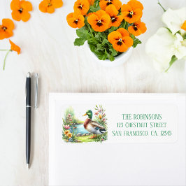 Frühlingswasserfarbe Dusche Rücksendeadresse