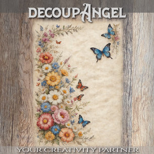 Frühlingswiese #2- Decoupage -