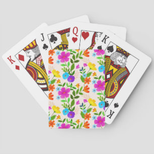 Frühlingswiese Blühen Wildblumen Garten Spielkarten