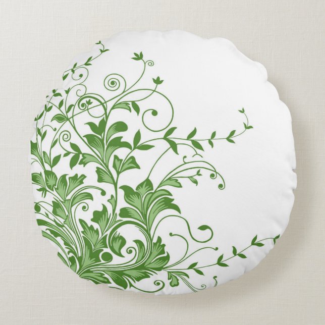 Frühlingswiese Rundes Kissen (Vorderseite)