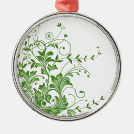 Frühlingswiese Silbernes Ornament