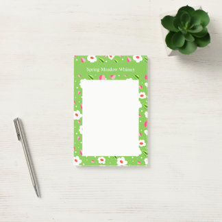 Frühlingswiese Whimsy Blumenkollektion Post-it Klebezettel