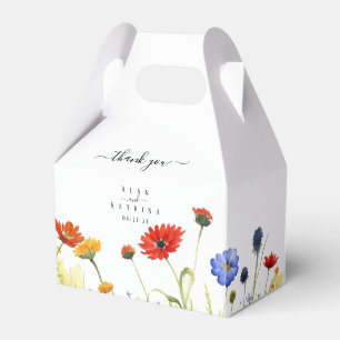 Frühlingswiesen-Wildblumen bevorzugen Giebelkarton Geschenkschachtel