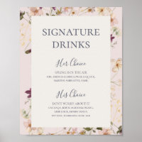 FrühlingsWildblume | Blush Signature Drinks Zeiche