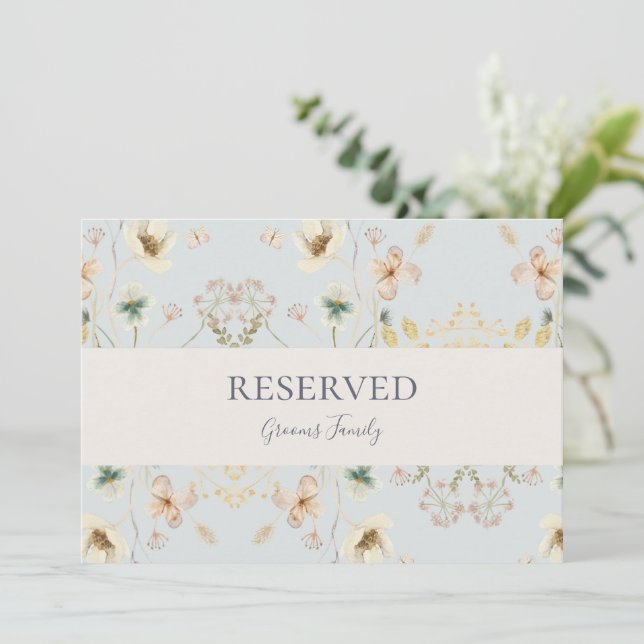 FrühlingsWildblume | Light Blue Reservierte Signie (Stehend Vorderseite)