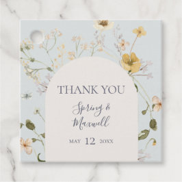 FrühlingsWildblume | Light Blue Vielen Dank Geschenkanhänger