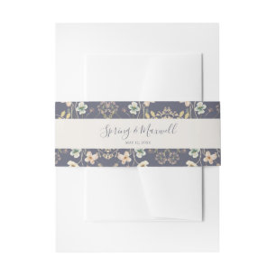 FrühlingsWildblume   Lila Hochzeit Einladungsbanderole