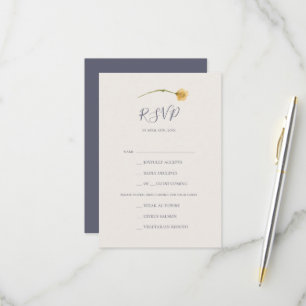 FrühlingsWildblume   Lila RSVP-Karte RSVP Karte