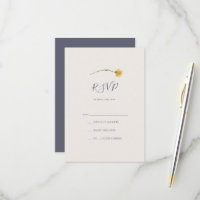 FrühlingsWildblume | Lila RSVP-Karte