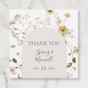 FrühlingsWildblume White Dankeschön Ihnen Gefall Geschenkanhänger