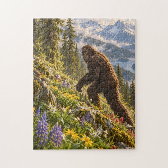 Frühlingswildblumen Bigfoot Puzzle (Vertikal)