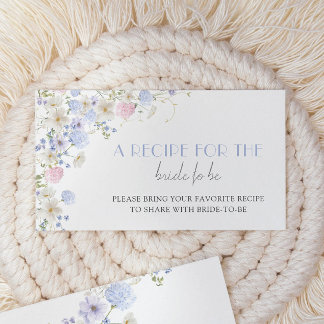 FrühlingsWildblumen Brautparty gemeinsam Rezept Begleitkarte